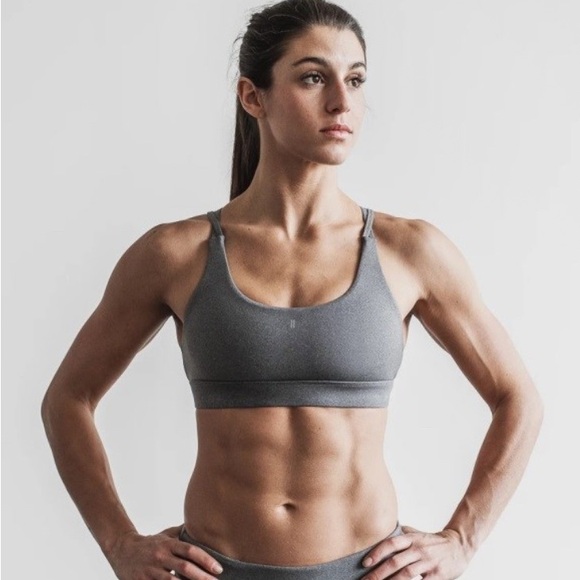 NOBULL Other - NWT NOBULL Plush Heather Crop Sports Bra - XS - Charcoal Heather